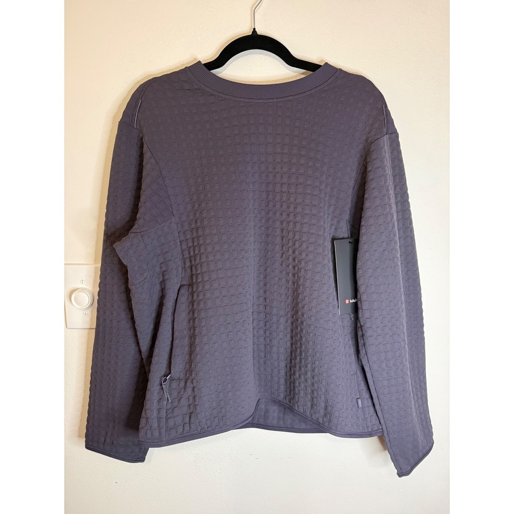 Lululemon 3D Waffle Jacquard Pullover Atmospheric Purple Size M NWT $148 MSRP